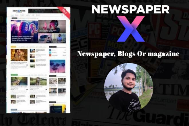 I will be your website creator using newspaper theme