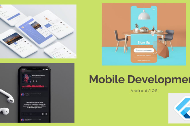 I will become mobile app developer to design android or ios using flutter development