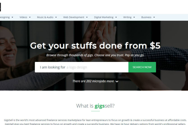 I will build freelancing marketplace website like fiverr