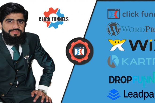 I will build high converting funnels using clickfunnels, wordpress, wix, kartra