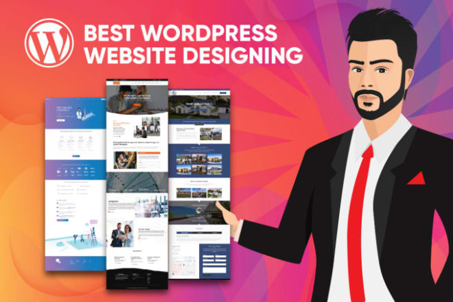 I will build professional wordpress website design