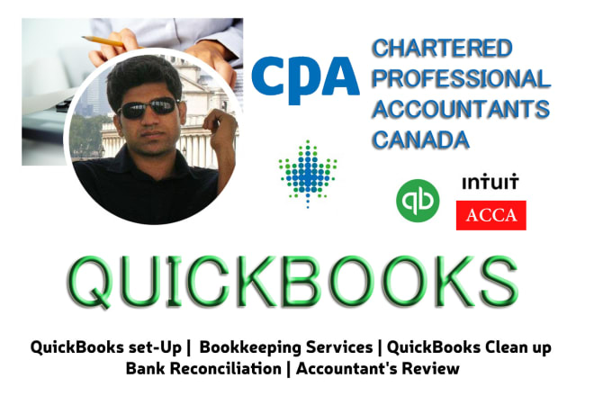 I will catch up, setup and do bookkeeping in quickbooks online