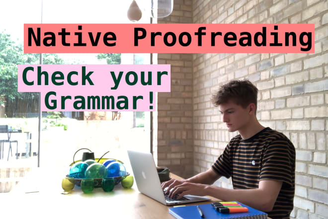 I will check english spelling and grammar