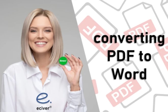 I will convert PDF to word