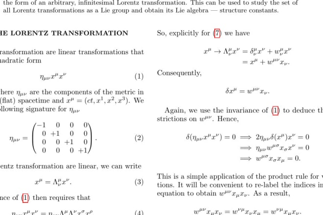 I will convert your documents and notes to latex professionally