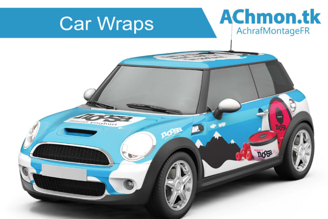 I will create a car, van, truck, and trailer wrap for your business