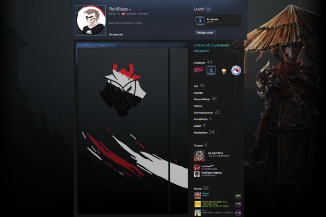 I will create a custom steam artwork showcase for your steam profile