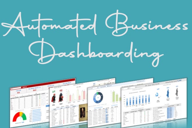 I will create a dashboard on excel or google sheets
