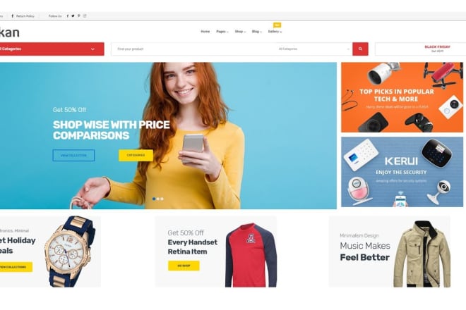 I will create a multivendor ecommerce website using wordpress