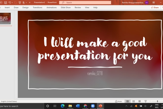 I will create a presentation for your business and educational purpose