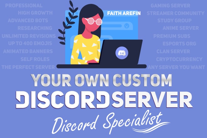 I will create a professional discord server