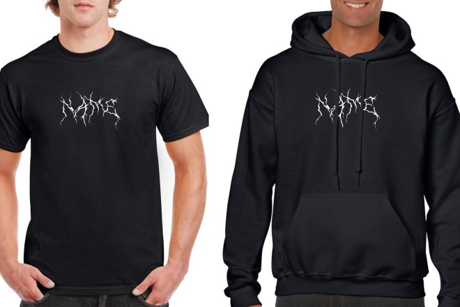 I will create a rock writing to use as logo or streetwear design