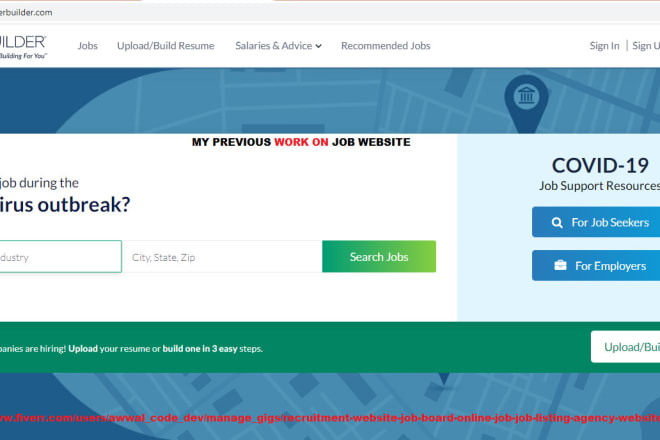 I will create a secure, recruitment website, job board, online job, agency website