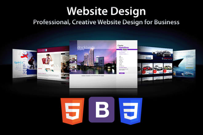 I will create a website with html, css, and bootstrap