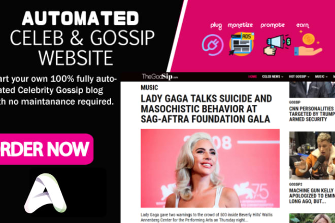I will create an automated celebrity and gossip turkey news website