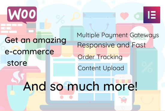 I will create an ecommerce website for you