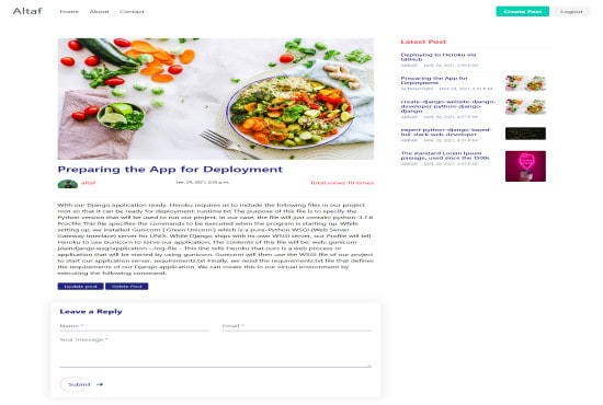 I will create and deploy django website for you