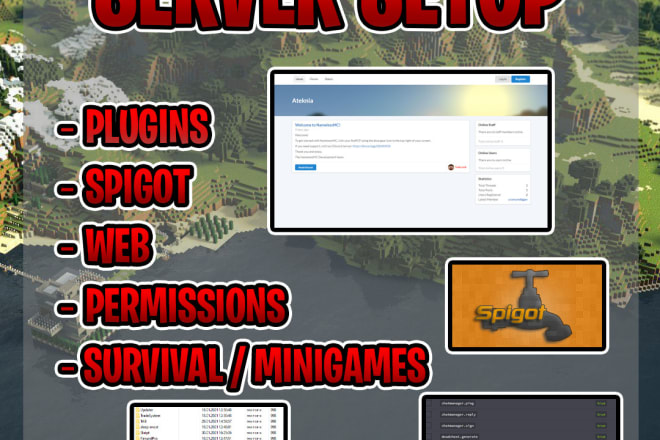 I will create best minecraft server for you