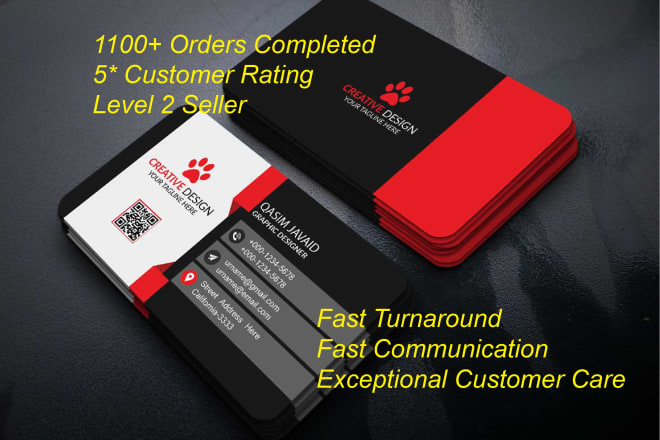 I will create business card design for you