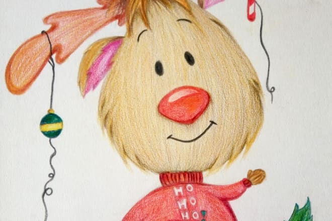 I will create christmas illustrations for you