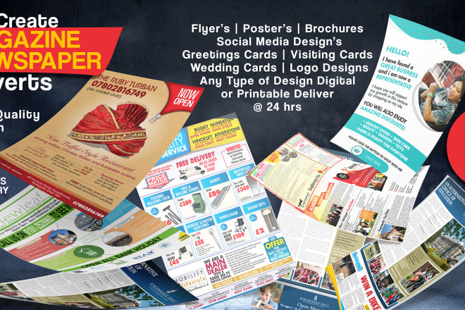I will create commercial newspaper and magazines flyer within 24hrs