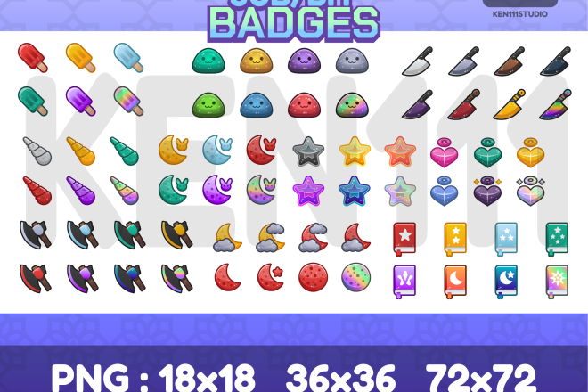 I will create custom twitch badges