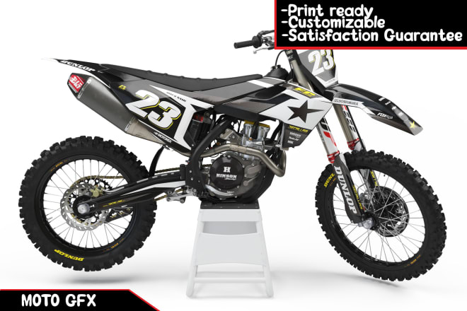 I will create printready dirtbike or supermoto decals