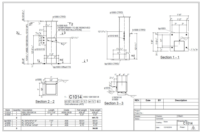 I will create tekla steel detailing