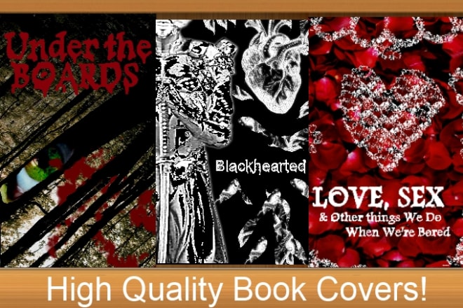 I will create two professional book covers