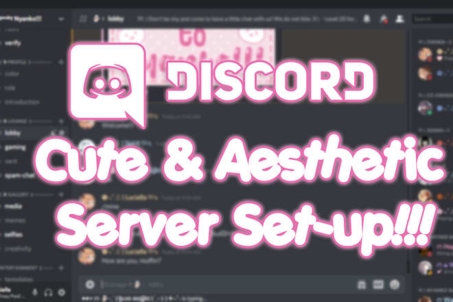 I will cutesy theme discord server making