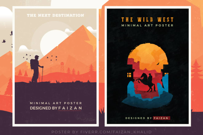 I will design a custom professional minimalist poster design