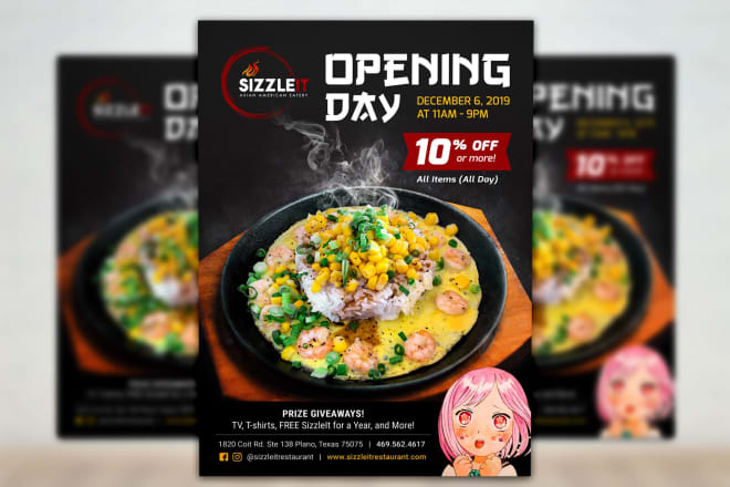 I will design a flyer, bifold, trifold, brochure, poster or leaflet