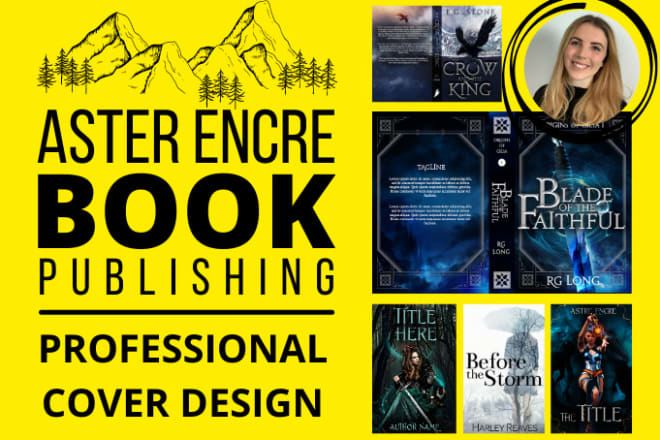 I will design a magical fantasy or science fiction book cover