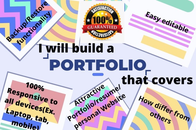 I will design a portfolio, resume, personal website, or blog