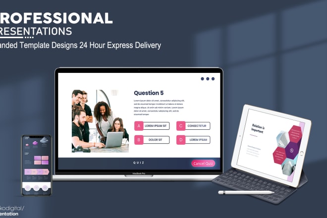 I will design a powerpoint presentation modern incredible 24 hours