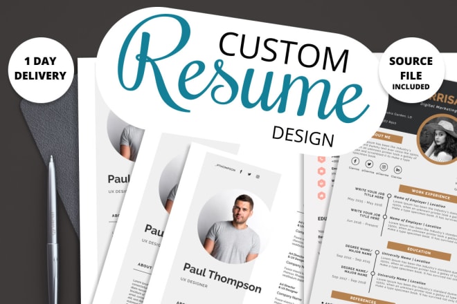 I will design a professional CV, resume under 24h