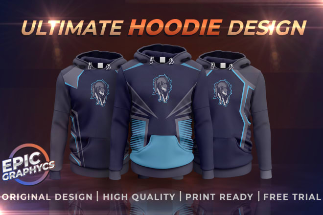 I will design amazing custom hoodie with fast delivery