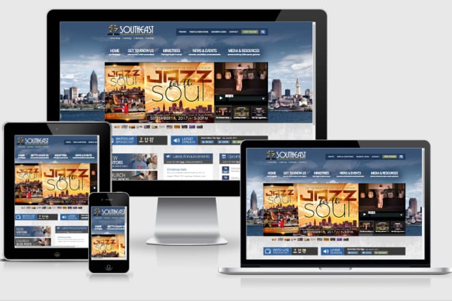 I will design and develop fully responsive church website
