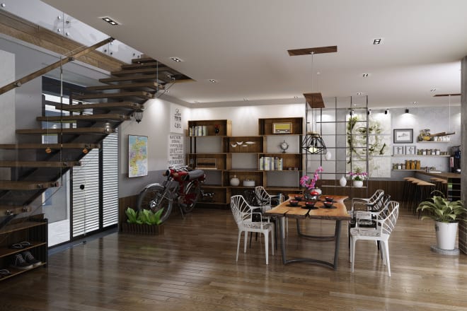 I will design and render interior, exterior by sketchup