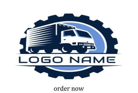 I will design auto transport delivery logistics and trucking logo