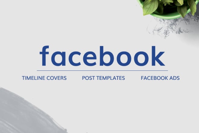 I will design beautiful facebook cover, ad template or post image