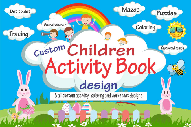 I will design children activity book and coloring pages for amazon KDP