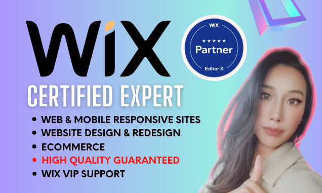 I will design converting wix website and mobile responsive site