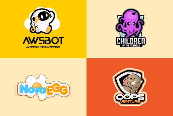 I will design cute mascot, cartoon character logo design
