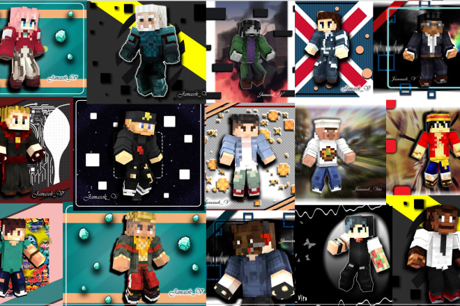 I will design minecraft custom skin