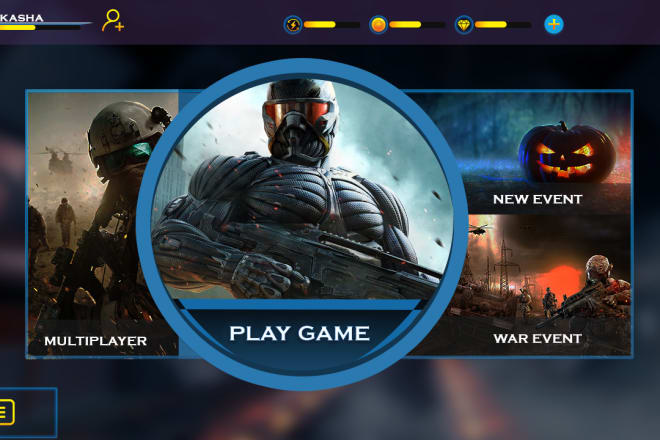 I will design mobile game gui, UI and graphics
