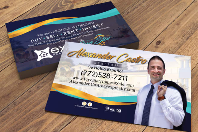 I will design professional business card, real estate, realtor logo