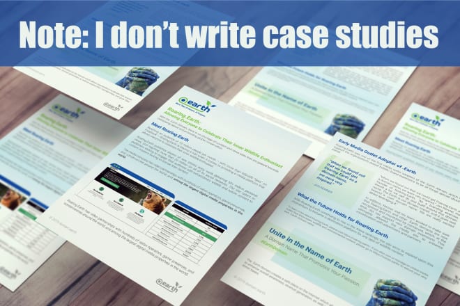 I will design professional case study design layout