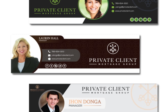 I will design professional nonclickable PSD email signature