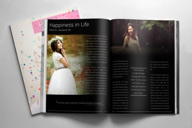 I will design professional print magazine in indesign